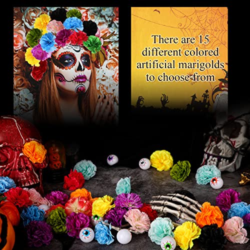 150 Pcs Artificial Fake Flower Heads Mini Fake Silk Carnations Head 2 Inch Small Faux Carnation Flowers For Diy Crafts Wedding Party Home Baby Shower Marriage Car Halloween Decoration (Fresh Colors) #TOP6