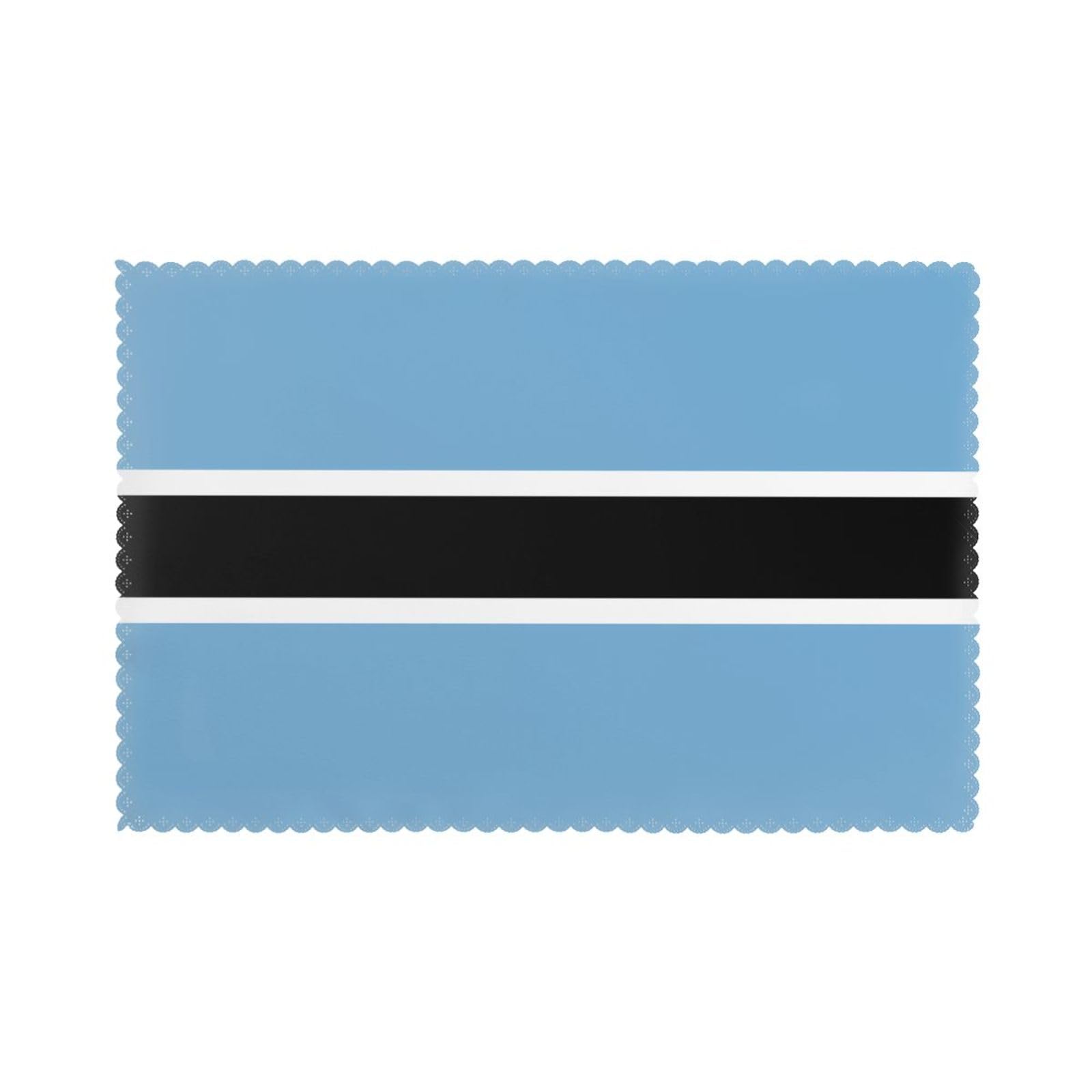 Flag of Botswana Placemat set of 6, oil-proof, washable, suitable for kitchen, restaurant, party, etc.
