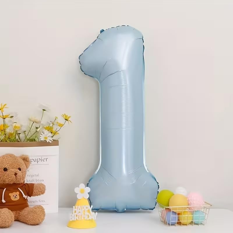 Atpata Funky 34 Inch Pastel Matte Baby Blue Foil Number Balloon for Birthday Decoration, Anniversary, Graduation, Milestone Age Number Balloon for Photo Backdrop & Event Decor (1)-image-49
