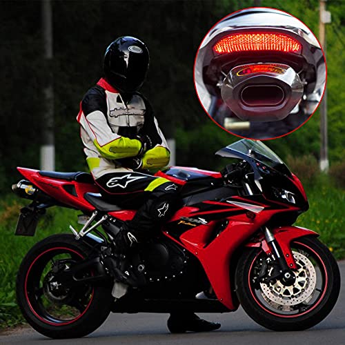 JMTBNO Motorrad LED Rücklicht Led Bremslicht Blinker Lauflicht Schwarz Geräuchert Rücklichter Wasserdicht 12V Kompatibel mit Hon-da CBR600RR CBR 600 RR 2003-2006 CBR1000RR CBR 1000 RR 2004-2007