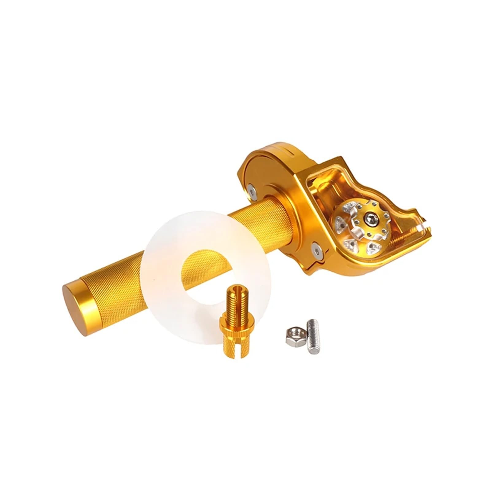 Misura for Ciclomotore Scooter Dirt Bike ATV Universale di Alluminio di CNC Del Motociclo Acceleratore 7/8 ''22mm Manubrio Acceleratore Twist Grip Twister(Gold Grip)