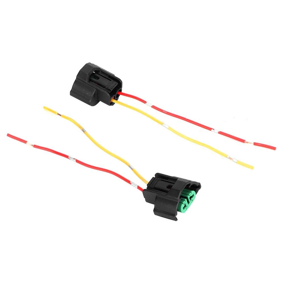 Presa per cablaggio adattatore femmina, 2 pezzi Auto moto Presa per cablaggio adattatore femmina Base portalampada Lampadina Connettore cavo femmina per H8 H9 H11