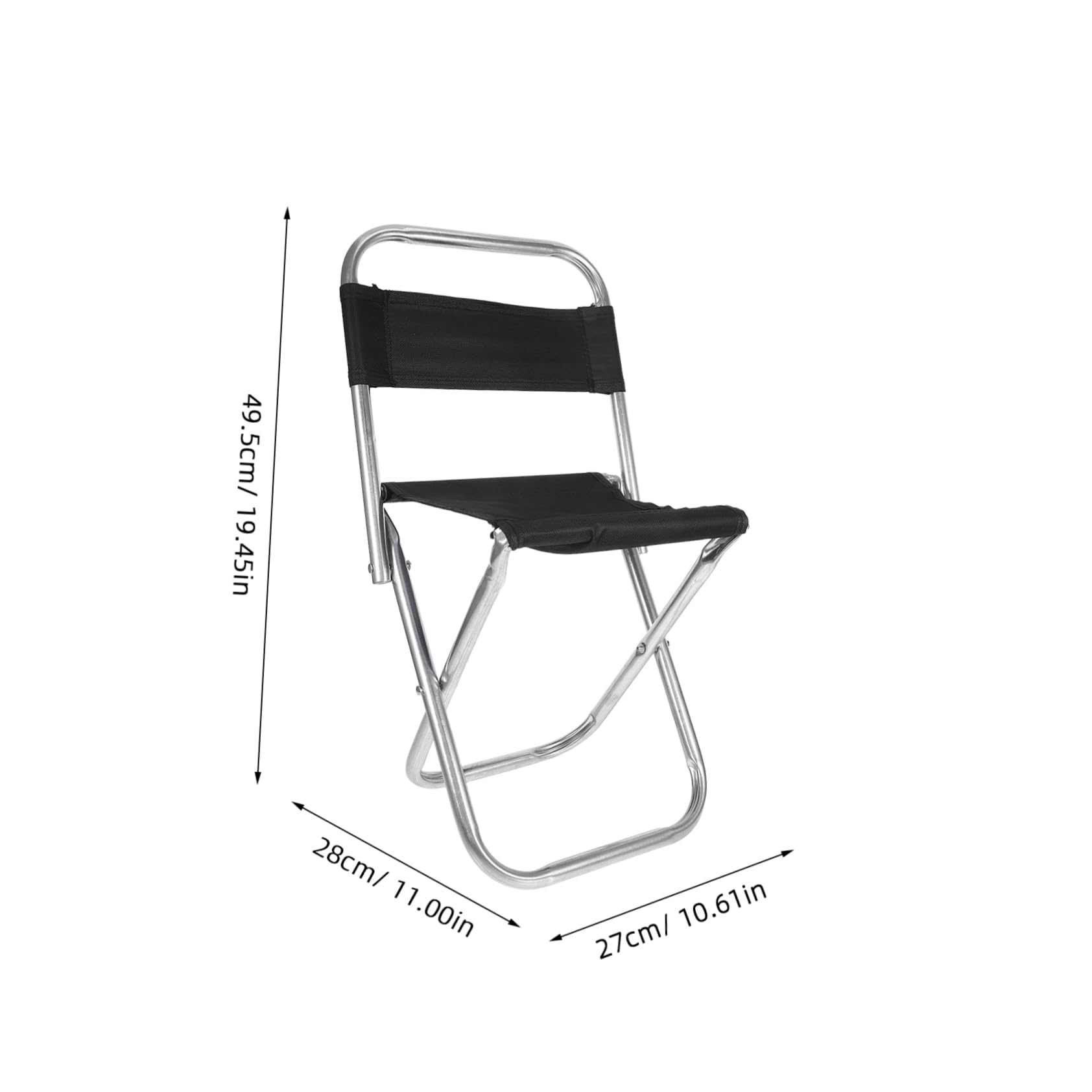 90kg Seggiolina Pieghevole Portatile Per Barbecue Esterno Sgabello Pieghevole Leggero Per Campeggio All'aria Aperta Sedile Ergonomico in Acciaio e Oxford Supporta Fino