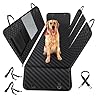 Vailge 100% Waterproof Convertible Dog Car Seat Covers, Waterproof Dog Seat Cover with Mesh Window, Heavy Duty seat Cover for Dogs, Dog car Hammock Pet Seat Cover for Cars Trucks suvs,Black,Standard
