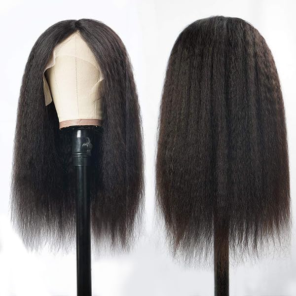 Amazon.com: veravicky Kinky Straight Wig 18 Inch 180  display picture 2