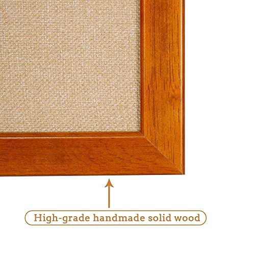 Cork Board And Dry Erase Board Combo, Magnetic White Board And Cork Board Combination For Wall With 100% Brazil-Imported Solid Wood Frame, Combo Board For Office, School & Home, 36 X 24 Inches #TOP4