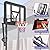 FAHKNS Portable Basketball Hoop Outdoor, Adjustable Height 4.8-10FT Basketball Goal with Heavy-Duty Steel Frame & Wheels, 44 Inch Backboard Basketball System for Driveway, Backyard
