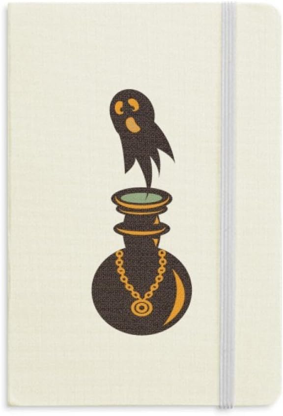 Halloween Spooky Ghosts Hallowmas Notebook Fabric Hard Cover Classic Journal Diary A5