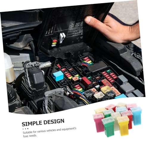Kit de fusibles automotrices Cabilock, 12 piezas, con estuche organizador, compatible con autos, camiones, vehículos todo terreno y embarcaciones miniatura 5