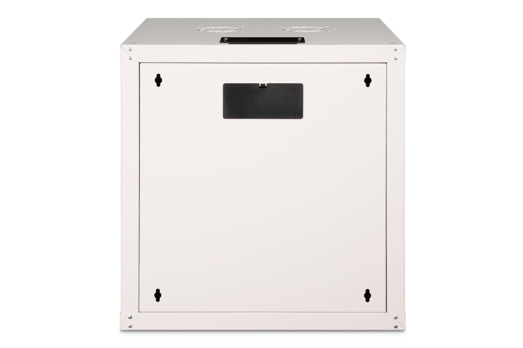 DIGITUS Netzwerk-Schrank 19 zoll 12 HE - Wandmontage - 600 mm Tiefe - Traglast 100 kg - Unique Serie - Glastür - Grau | Nutztiefe 450 mm – Wandmontage – Traglast 100 kg – Sicherheitsglastür – Schutzklasse IP20
