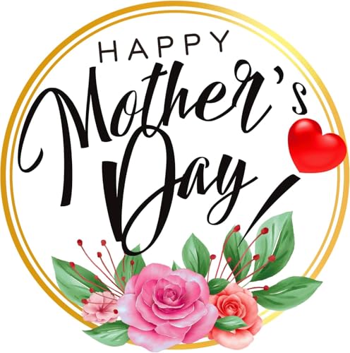 Hohomark 72PCS Happy Mothers Day Labels Stickers - 1.5 Floral Mothers Day Gift Tags Waterproof Mothers Day Label Stickers for Envelope Seals Gift Wrap Boxes Cards Party Favor Decorations