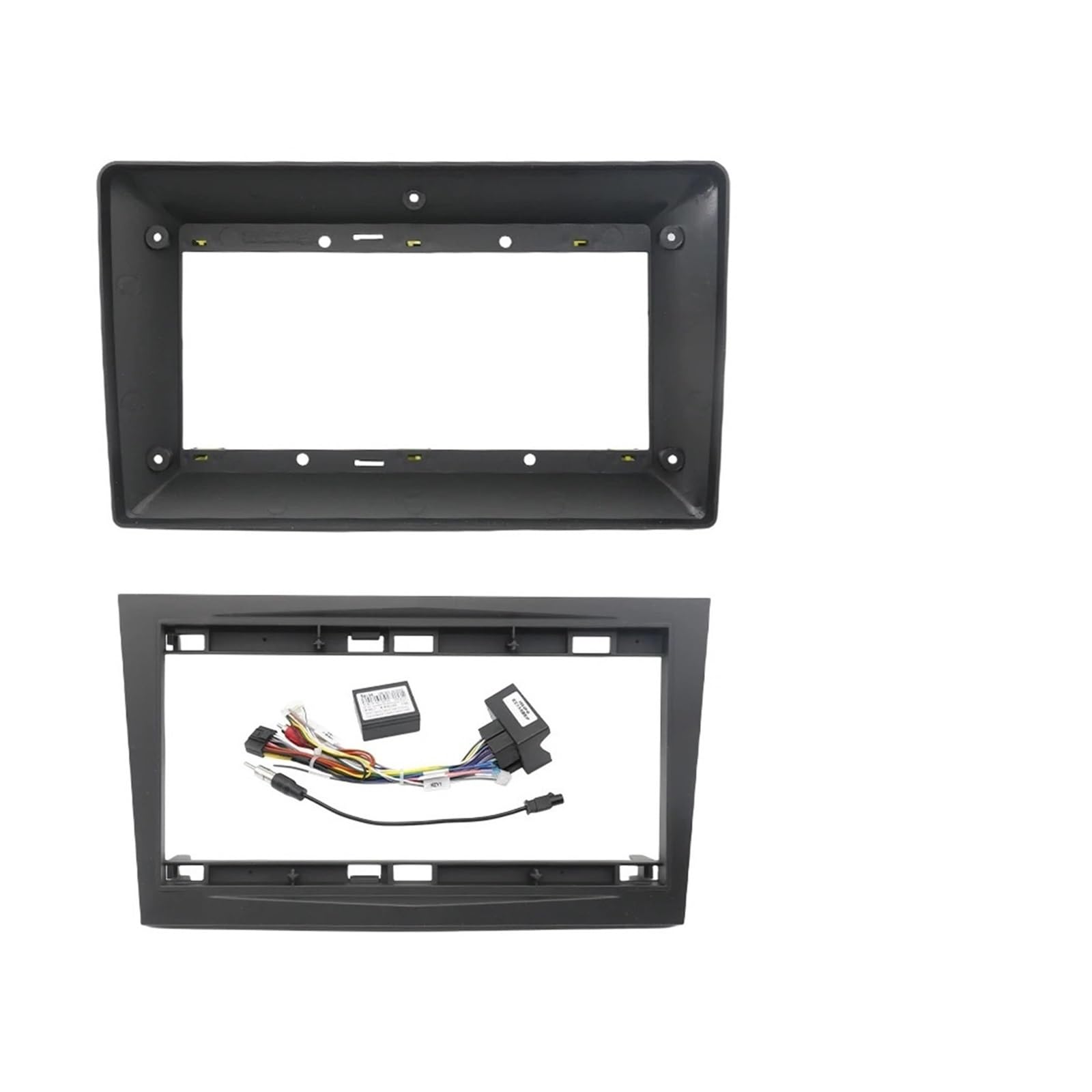 Adaptateur De Cadre Façade Voiture 9 Pouces,kit Montage Autoradio/Tableau Bord Compatible avec Opel Zafira B, Astra H, Antara Et Corsa D Auto Radio Cadre Cadre Radio | Frame Cable Canbus