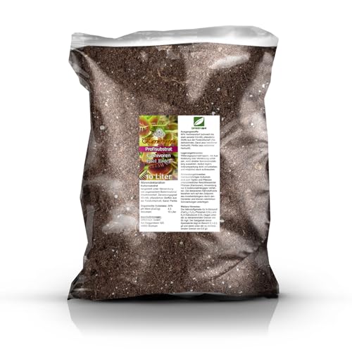 GREEN24 10 Ltr. Karnivoren-Erde Substrat für Fleischfressende Pflanzen - Profi Linie Nepenthes, Drosera, Dionaea Substrat Carnivoren