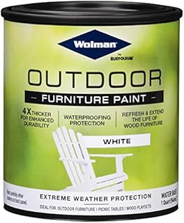Wolman 360352 Outdoor Furniture Paint, Quart, White
