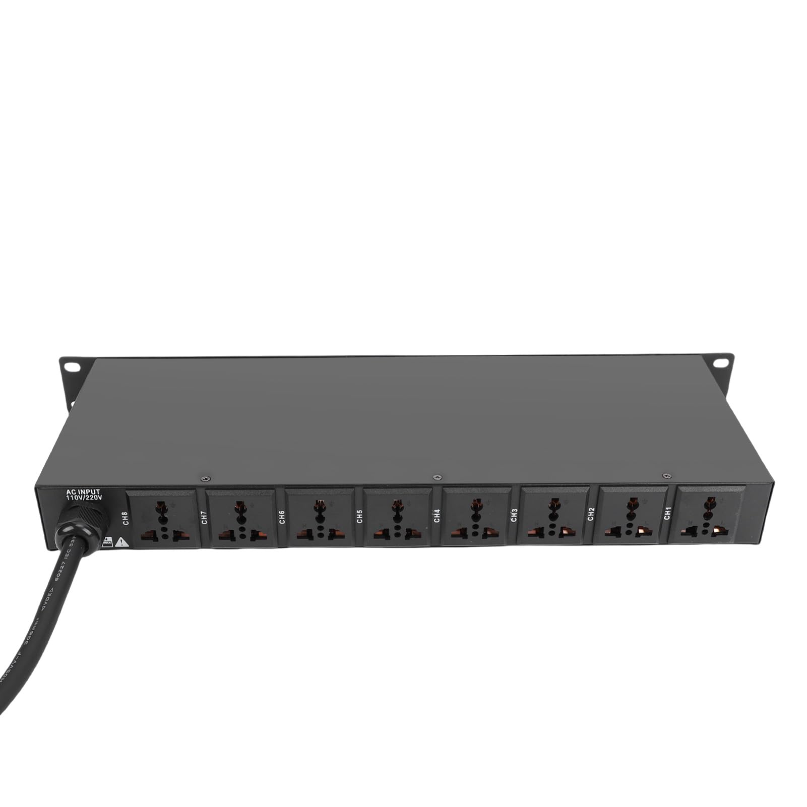 Kondycjoner z 10 Gniazdami Zasilania, Cyfrowa Listwa Zasilająca do Ekranu, Zabezpieczenie Przeciwprzepięciowe Portu USB z Zabezpieczeniem Przed Przeciążeniem Zwarciowym, Idealne do Kina