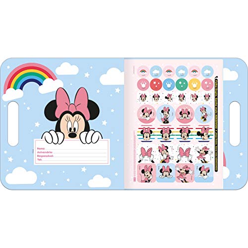 Folhas Colorir Maleta Minnie, Tilibra, 304565, Multicor