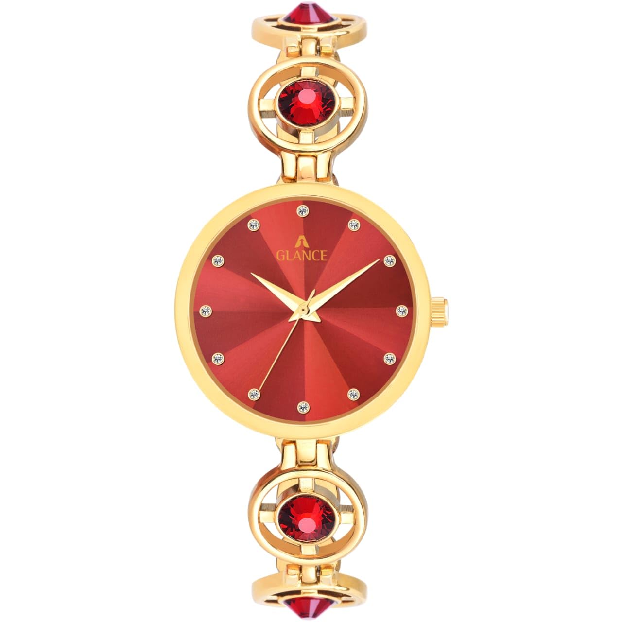 Aglance 101 Premium Bracelet Style Chain Analog Wrist Watch for Women (Maroon DAIL) (B0CL9CXJ3R) Amazon Price History, Amazon Price Tracker