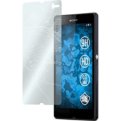 PhoneNatic 1 x Protection écran Verre trempé Clair Compatible avec Sony Xperia Z