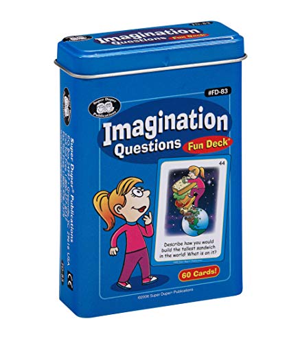 Super Duper Publications Imagination Questions Fun Deck Flash Cards Educational Learning Resource for Children