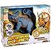 Liberty Imports Dino Planet Remote Control RC Walking Triceratops Dinosaur Toy with Shaking Head, Light Up Eyes and Sounds for Kids