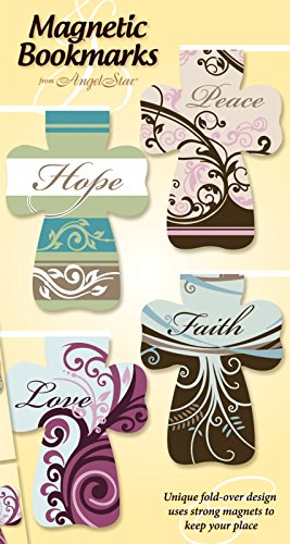 Angelstar Magnetic Cross, Includes Four Separately Designed Bookmarks with Sayings, 2-1/2-Inch