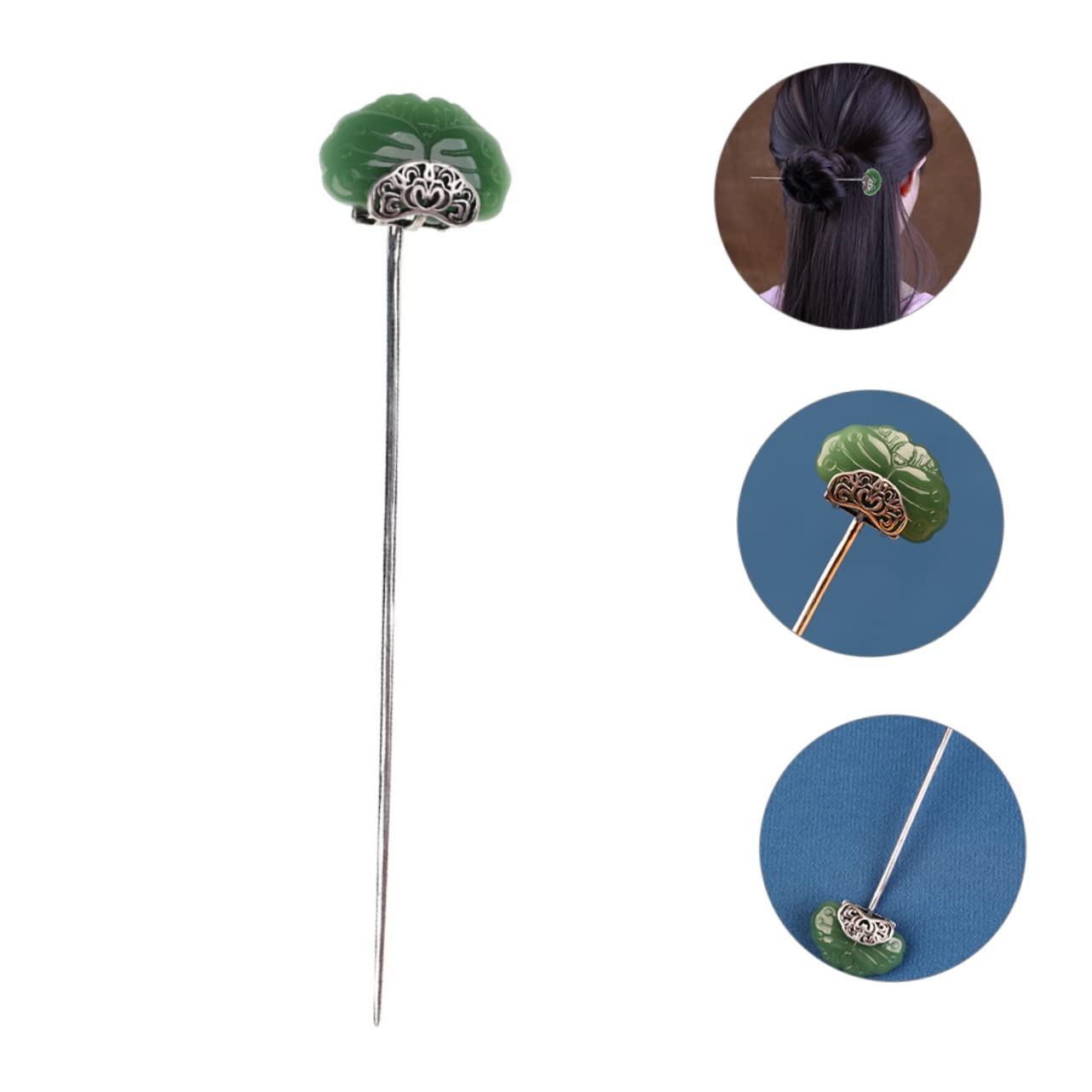 DOITOOL 4stücke Chinesischer Haarschmuck Mit Agate-design Langer Haarstab Für Damen Für Hochzeiten Und Besondere Anlässe Langlebig Robust Und Stilvoll Passend Zu Verschiedenen Frisuren