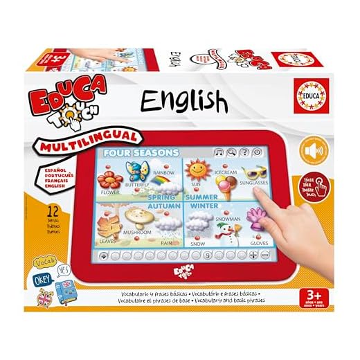 Educa - Touch Junior Aprendo Inglés Juego Educativo para Niños, Multicolor (15438)