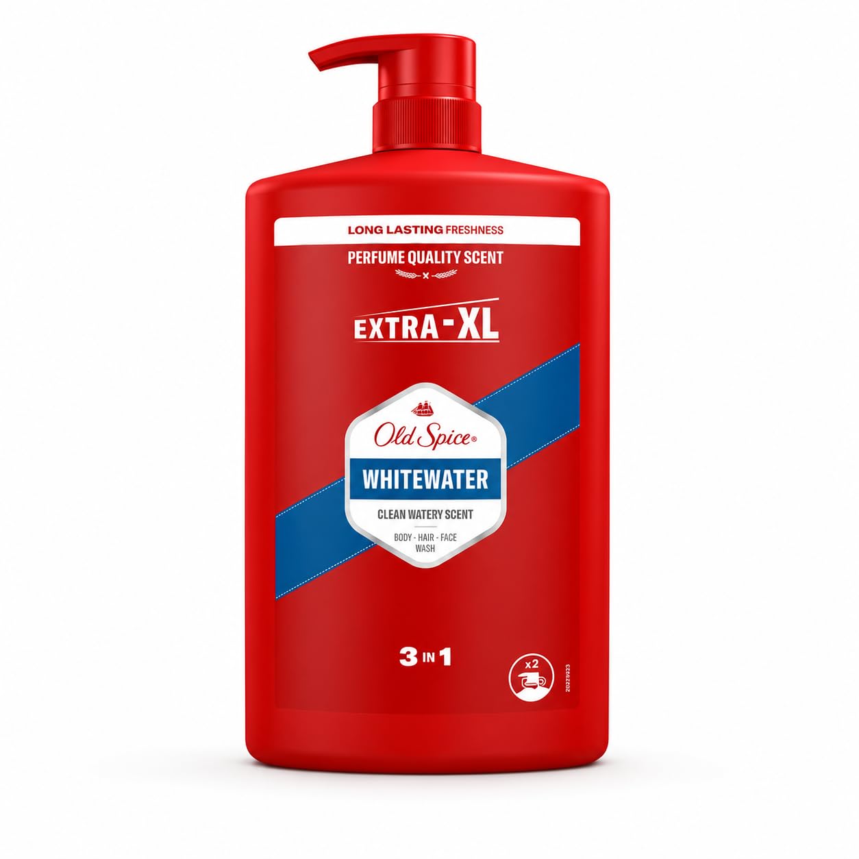 Old Spice Whitewater Shower Gel for Men 1000ml 3 in 1 Body Hair Face Wash with Pump Long Lasting Freshness Perfume Quality Scent Deep Cleansing Shower Gel-image-28