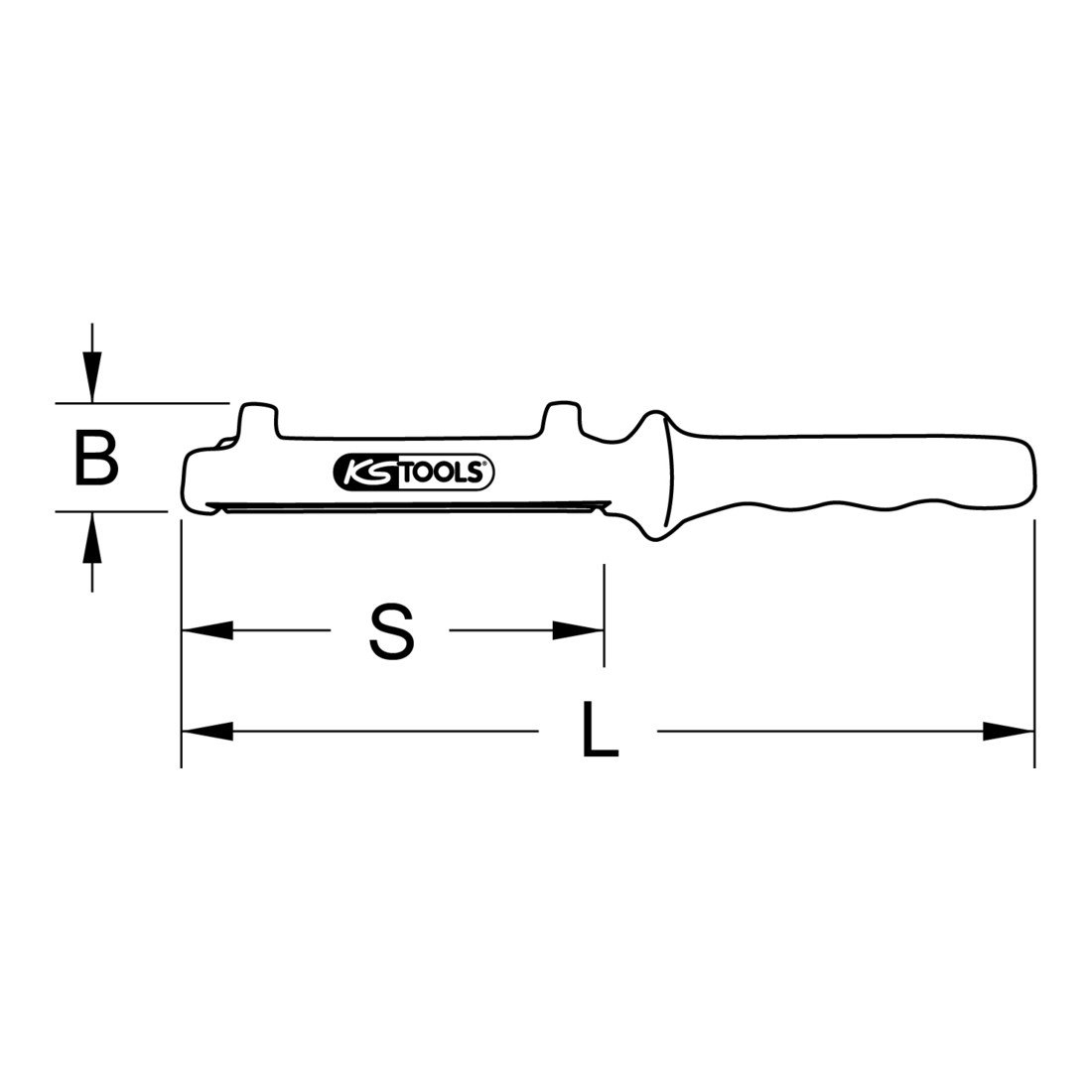 Image secondaire de KS TOOLS Scie pour gaines de câbles 117.4273