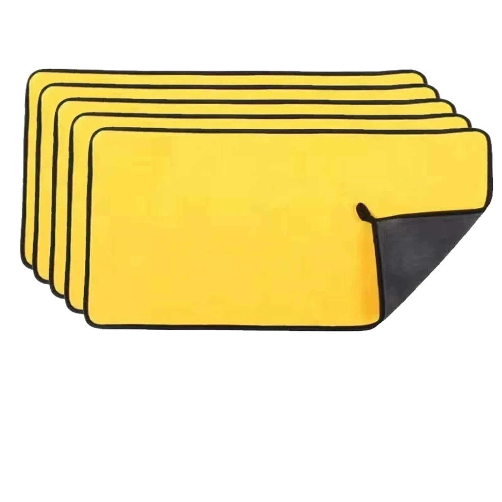 GMEqfhpOPS 1/3/5/10PCS Car Wash Towels Cleaning Cloth Absorbent Dry Cloth General Purpose Microfiber Towel Thickened Yellow 30/40/60cm Towels Bath(5pcs 30x60cm)