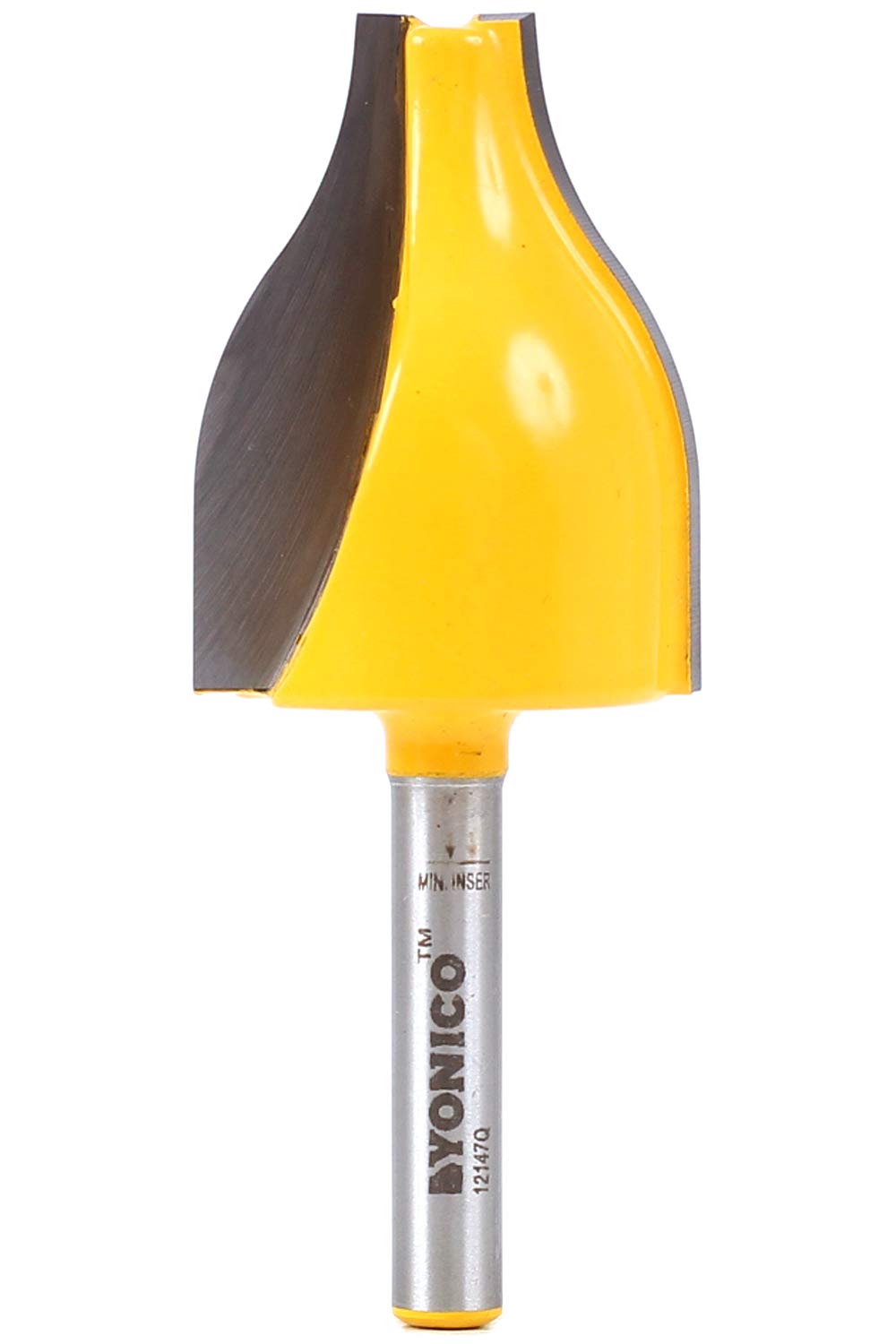 Yonico 12147q - Vertical Raised Panel Router Bit, Ogee - Cutting Height: 1-1/2" - 1/4" Shank, 1-1/8" x 1-1/2"