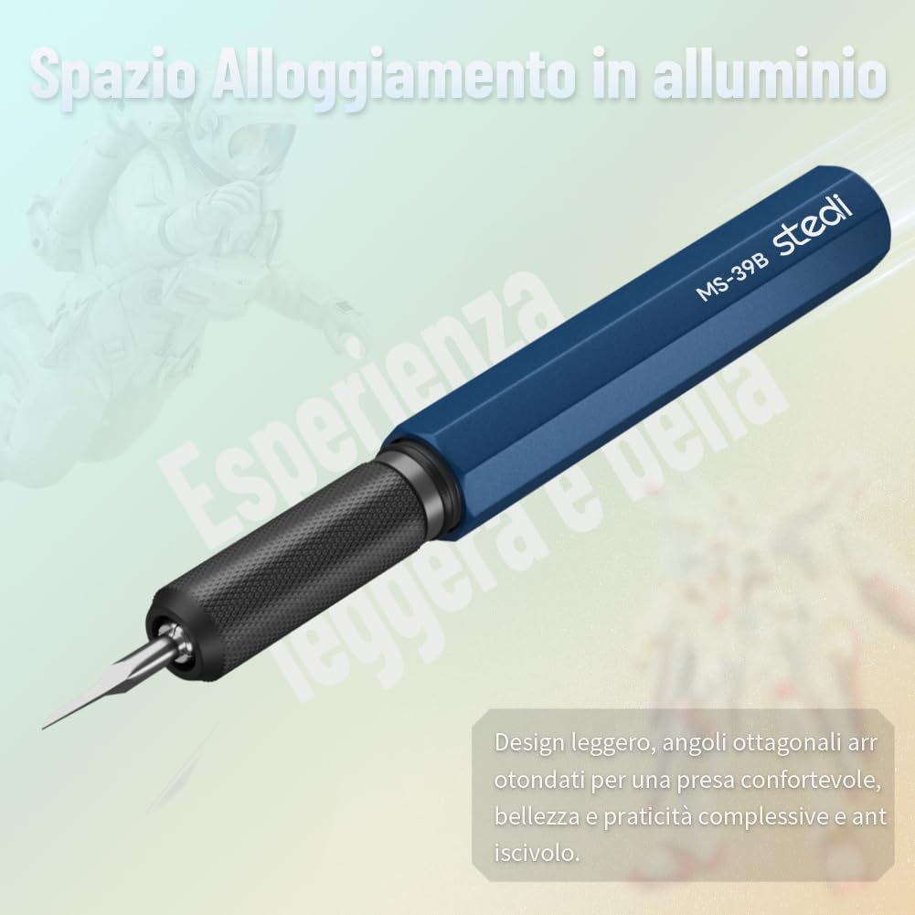 stedi Model Scriber, Lame in Acciaio Al Tungsteno Da 0,15 mm, Per Modellismo Hobbystico, Modello in Scala Rg, Kit Di Modellismo Gundam, Per Incidere Linee, Incisioni, Linee Di Pannelli, Resina