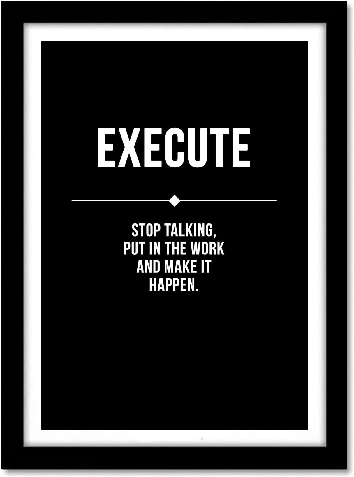 Good Hope PlexiGlass Execute Dictionary Framed Poster multicolour Print