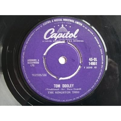 KINGSTON TRIO Tom Dooley / Ruby Red 7" 45