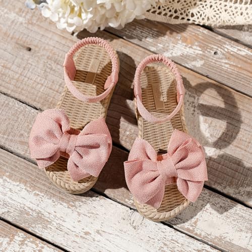 Kids' Open Toe Platform Sandals - Stylish Summer Slides with Bow Tie Design, Perfect Outdoor Footwear3