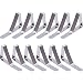 eBoot 12 Packs Tablecloth Clips Stainless Steel Table Cover Clamps Table Cloth Holders (Silver)