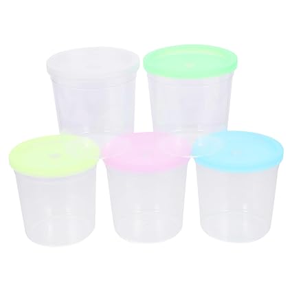 UKCOCO 12Pcs Transparent Flower Arrangement Ddyeing Cup - Cute Fashion Jellyfish Cup Durable Betta Cup (Random Color),7.7cm*8cm