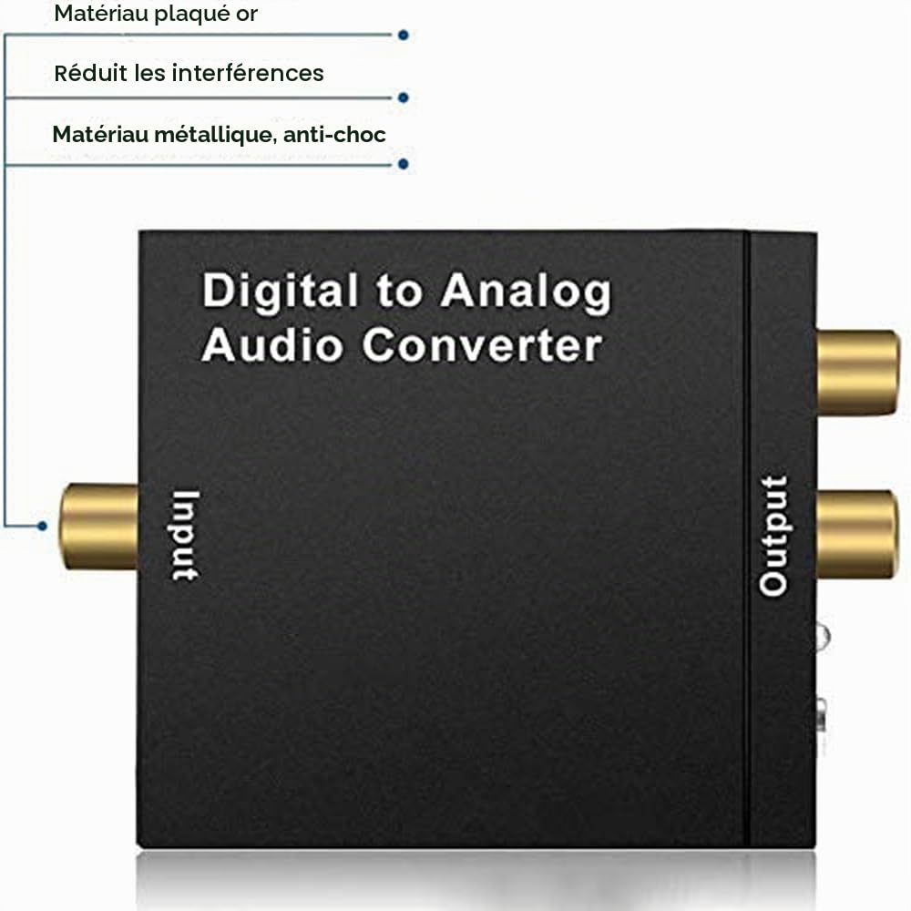 Convertisseur Audio Numérique Vers Analogique USB HiFi Toslink RCA Adaptateur pour Rme Smsl HDTV PS3 PS4 Xbox