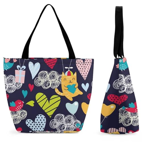 Sac de shopping pour voyage grand volume Nuages D'amour pratique