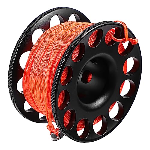 Garneck Scuba Diving Anti-Winder Lanyard Large Spool Finger Reel for Divers Lightweight Diving Tools