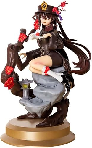 Genshin Impact Hu Tao Figura de acción 25 Cm PVC Protección Ambiental Materiales Colección Modelo Decoración Adornos Regalo