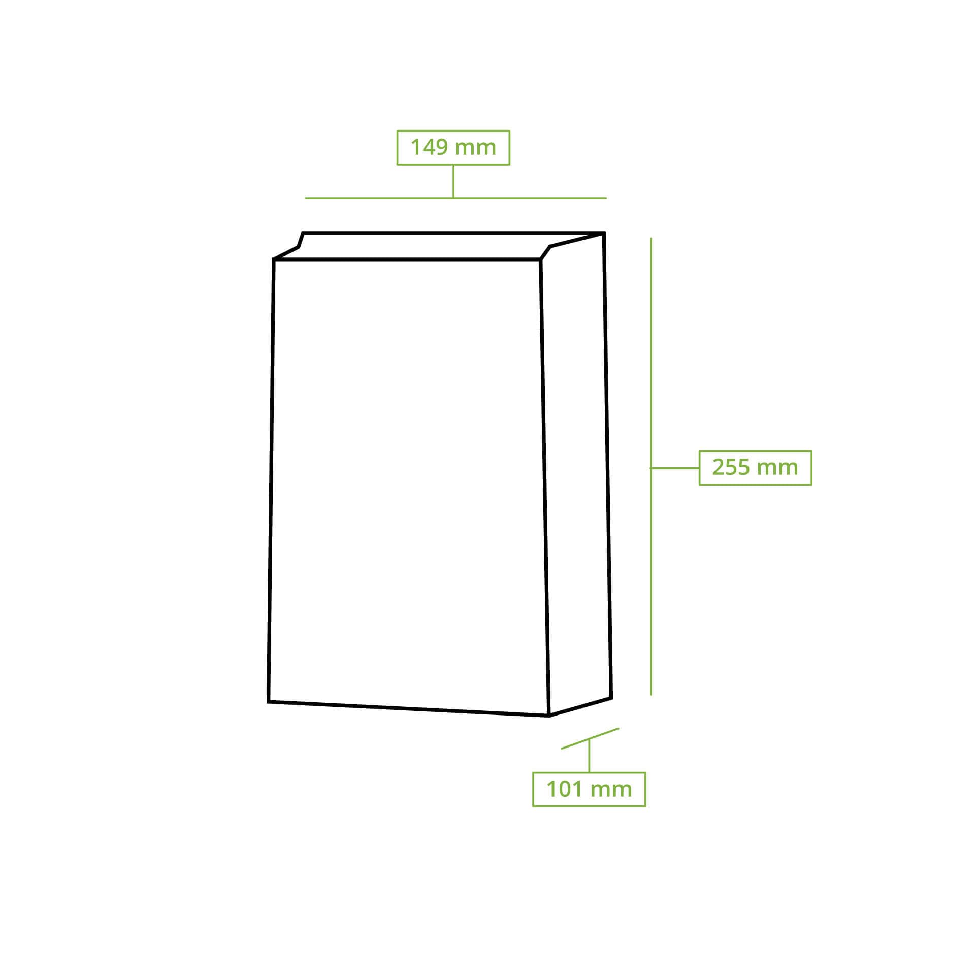 BIOZOYG Bolsas de papel con fondo biodegradables tamaño L con ventana 500 uds. Bolsas de papel kraft sin recubrimiento con ventana de bioplástico PLA bolsas para galletas, bolsas para té, etc
