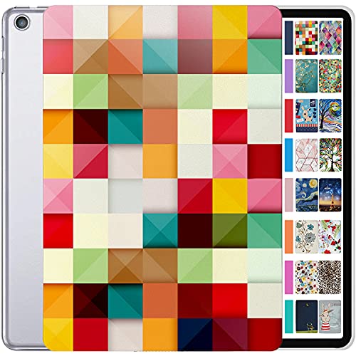 Image of DuraSafe Cases for iPad 7.9 Inch Mini 5 Generation 2019 [ Mini 5th Gen ] A2133 A2124 A2126 A2125 MUQY2HN /A MUQW2HN /A MUQX2HN /A MUU62HN /A Printed Slim Hard Shell Protective Stand Cover - Color Grid