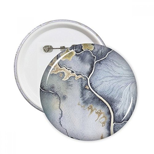 Badge rond aquarelle abstraite multicolore L pour vêtements