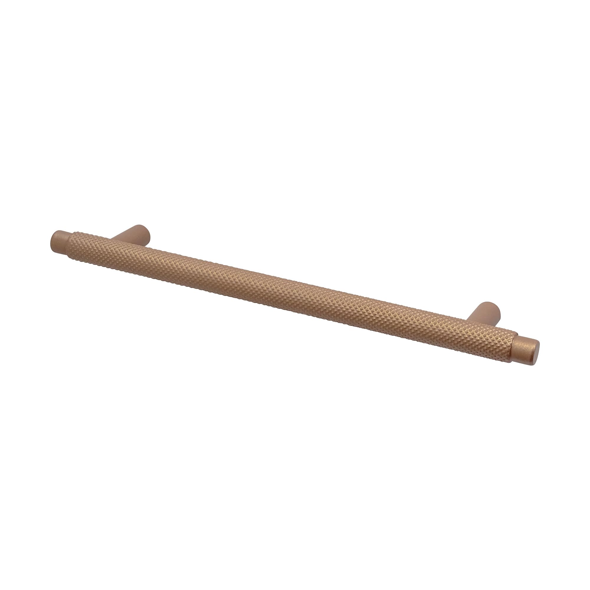 Decoranddecor Matt Bronze Aurelia - Round Knurled Cupboard Handles | T-Bar Cabinet Handles | Kitchen Cupboard Pulls | Furniture Knobs - Bronze - 320Mm Hole Centre Distance