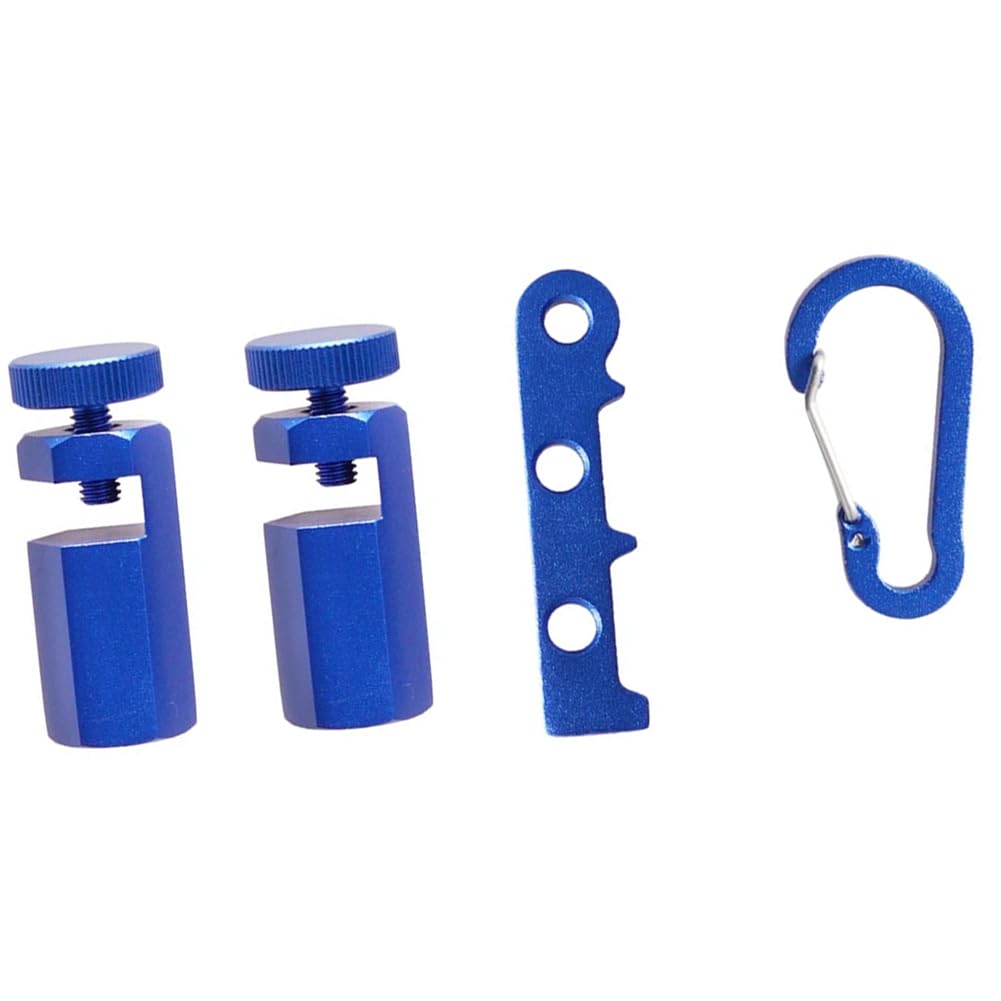 Jnchdghwa Blue Stair Stringer Layout Guages Knob Tool With Stair Gauge Knobs Tool Holder Carabiner Stairs Measuring Device