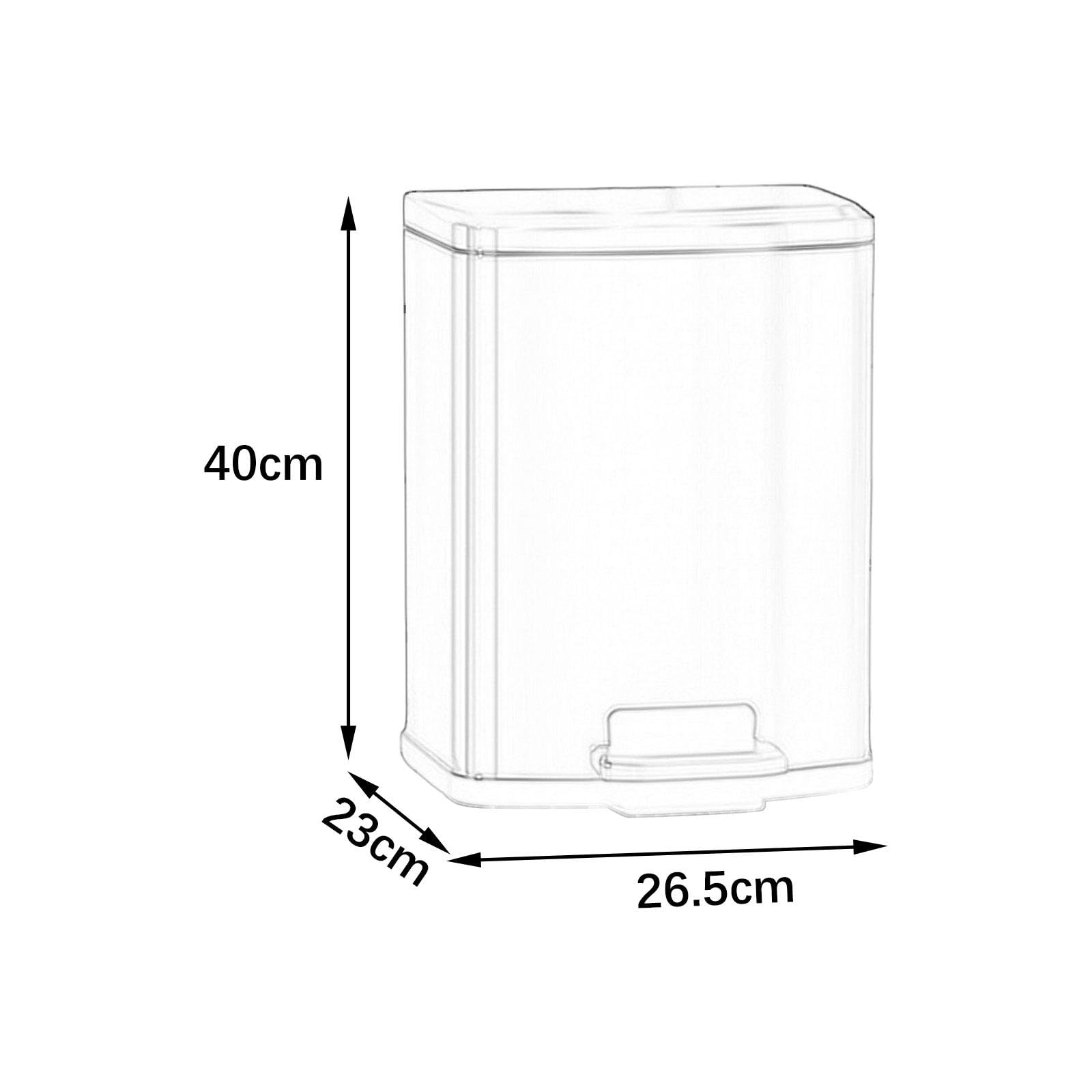 Enakshi® Step Trash Can 9L Waste Basket Kitchen Trash Bin for Apartment Bathroom Home Champagne Gold|Home & Garden | Household Supplies & Cleaning | Trash Cans & Wastebaskets 1