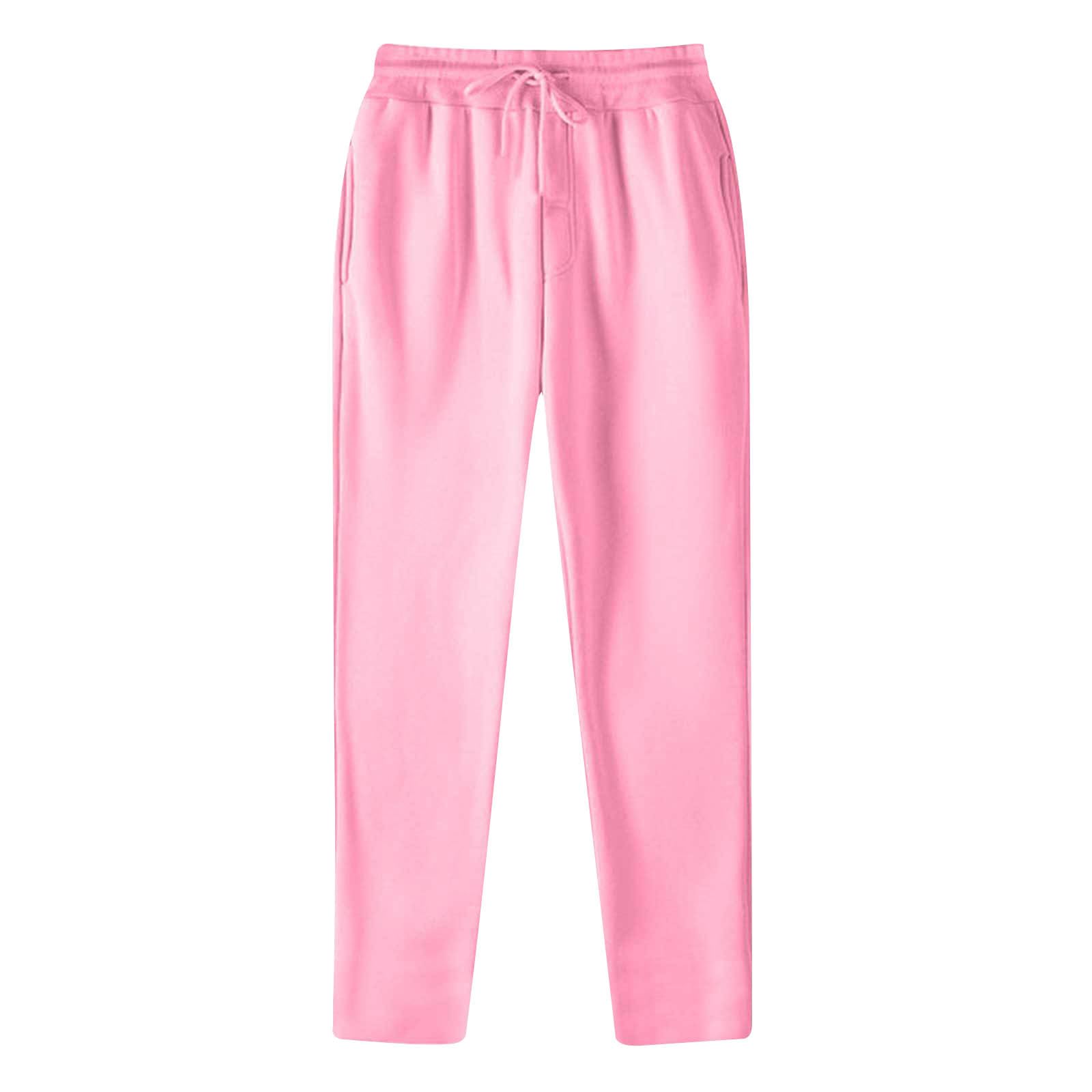Mens Casual Sweatpants Open Bottom Lounge Pants Lightweight Workout Yoga Pants Elastic Waist Joggers with Pockets