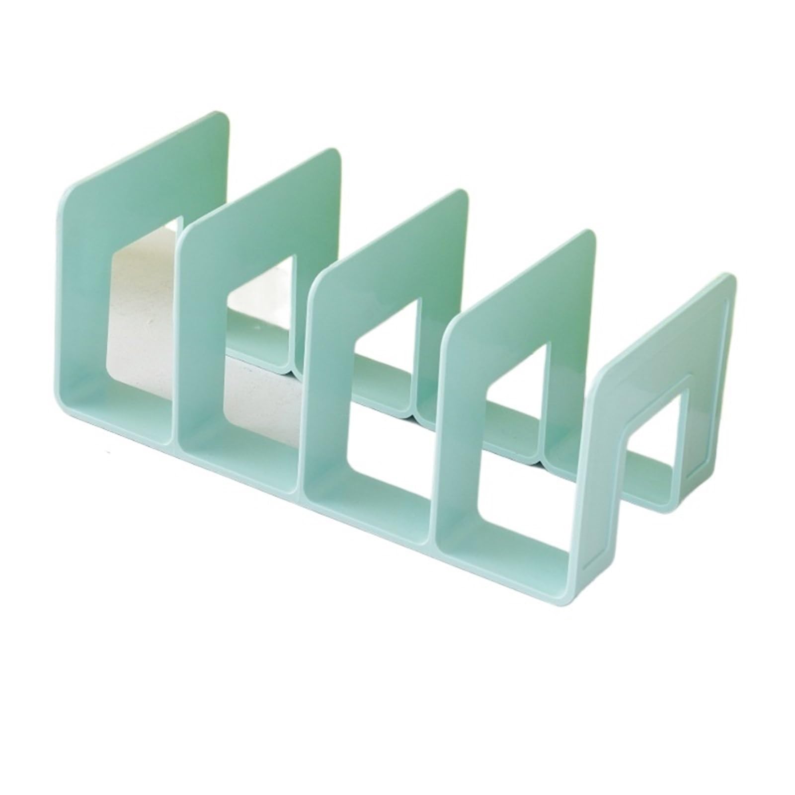 Bookends Multi-function Book Magazine Bookshelf Storage Bookends Stand Desk Organizer Holder For Books Office Supplies(Green)
