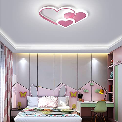kangten Creative LED Heart Ceiling Light, Modern Flush Mount Lighting